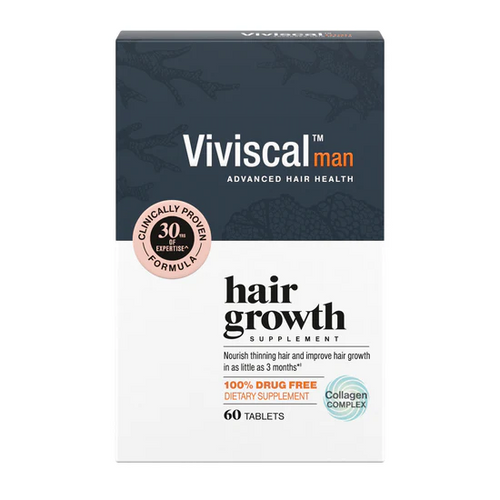 Viviscal Men's Hair Growth Supplements for Thicker Fuller Hair, Clinically Proven Collagen Complex