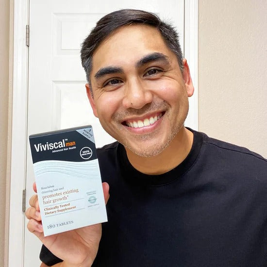 Viviscal Men's Hair Growth Supplements for Thicker Fuller Hair, Clinically Proven Collagen Complex