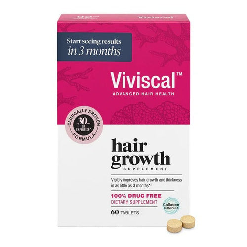 Viviscal Hair Growth Supplements for Women, Thicker Fuller Hair Support for Thinning Hair and Hair Loss, with Biotin and Marine Collagen, Drug-Free
